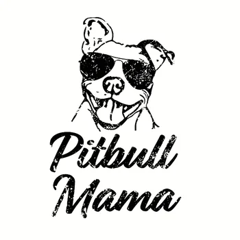 Pitbull Mama Zábavné Pit Bull - Nálepky Na Grafiku Auto Stenu Notebook Truck Nálepka Pre Windows Autá Nákladné Auto Príslušenstvo