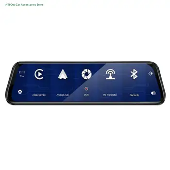 9.66 Palcový Jazdy Autom Záznamník Bluetooth Hudby, Prehrávanie Videa Dátový Záznamník FM Ovládanie Hlasom CarPlay Android Auto