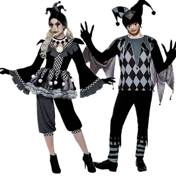 Halloween Kostýmy Pre Ženy Strašidelné Klaun Cosplay Kostým Maškarný Dospelých Zábavné Cirkusové Klaun Oblečenie Pre Pár