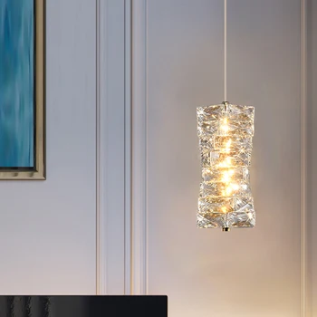 Moderné K9 Crystal Spálňa Lampy, Stropné Prívesok Svetlo Luxusné Domova Obývacia Izba Nordic Loft Luster LED Osvetlenie Zariadenie