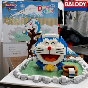 Skutočné BALODY Doraemon stavebné bloky ťažké detské hračky montáž model ozdoby Nový Rok, narodeniny darček