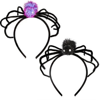 L93F Krásne Pavúky Tvar Vlasov Hoop Ženy make-up Live Vysielanie Sladké hlavový most