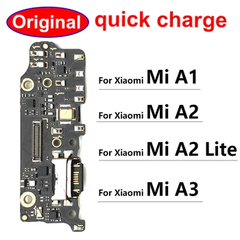 100% Originálne Nové Pre Xiao Mi A1 A2 Lite A3 Dock Konektor Micro USB Nabíjací Port Nabíjanie Flex Kábel Mikrofónu Predstavenstva Častí