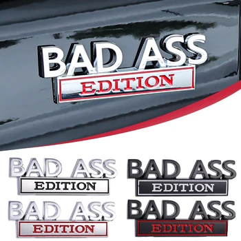 Auto BAD ASS Edition Znak Univerzálnej Auto, Motocykel, nákladné Vozidlo Styling Dekorácie 3D Blatník Odznak Nálepky, Nálepky Dekor Príslušenstvo