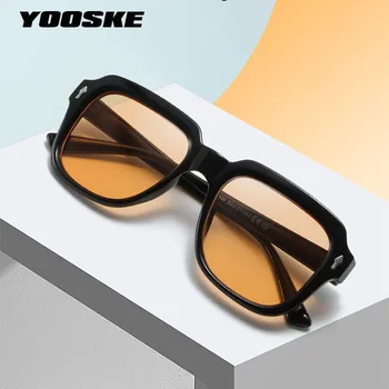 YOOSKE Retro, Cool Malé Rám Cat Eye slnečné Okuliare pre Ženy 2023 Luxusné Slnečné Okuliare Muži Móda Jelly slnečné Okuliare Pružiny Závesov