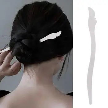 Čínska Klasická Jednoduchá Univerzálne Vlasy Stick Imitácia Bielej Jade Vlásenky Hanfu Zodpovedajúce Príslušenstvo Vlasy Temperament Sušič Na Vidlice