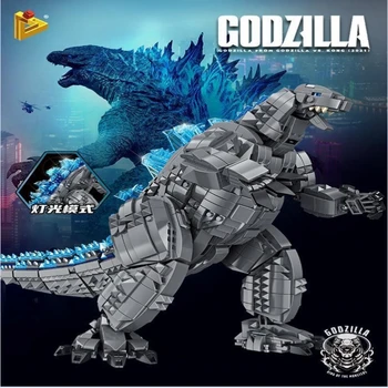 Montáž stavebné bloky kompatibilné s LEGO Godzilla vs Kong, ťažké zostavenie modelu, mechanické monster ornament hračka