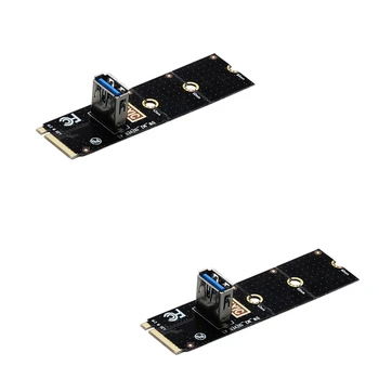 2 ks NGFF M. 2 USB3.0 PCI Express Converter Adaptér Grafika Cardextender M2 PCI-E Pcie Prenos Ťažba Stúpacie