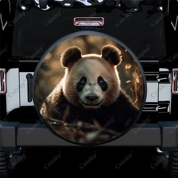 Panda Kvet Oblasti Tlače Náhradné Pneumatiky Kryt Vodotesný Pneumatiky Kolesa Chránič pre Auto Truck SUV Camper Trailer Rv 14