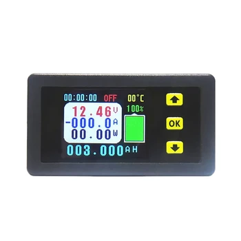 VA7510S Napätie A Prúd Meter,100A 6-75V/0V-120V DC Ammeter Voltmeter Monitor Výstup, Batéria Nabíjanie A vybíjanie
